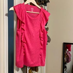 NWT! J Crew ruffle tee